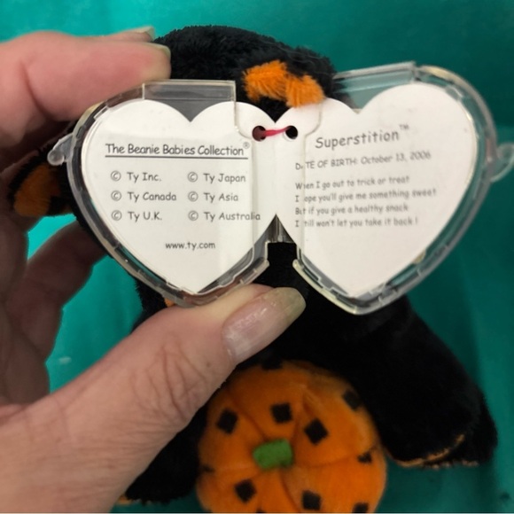 Ty beanie baby- Superstition and Halloween Ty beanie babies- Screams Both 2006 - Picture 4 of 11